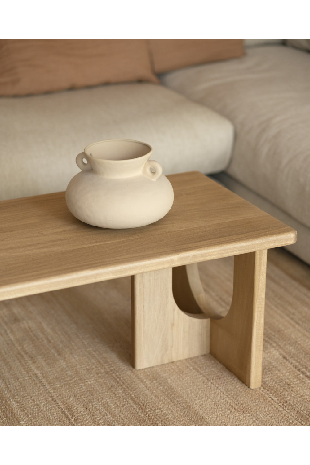 Varnished Poplar Wood Coffee Table | Decowood Lua | Oroa.com