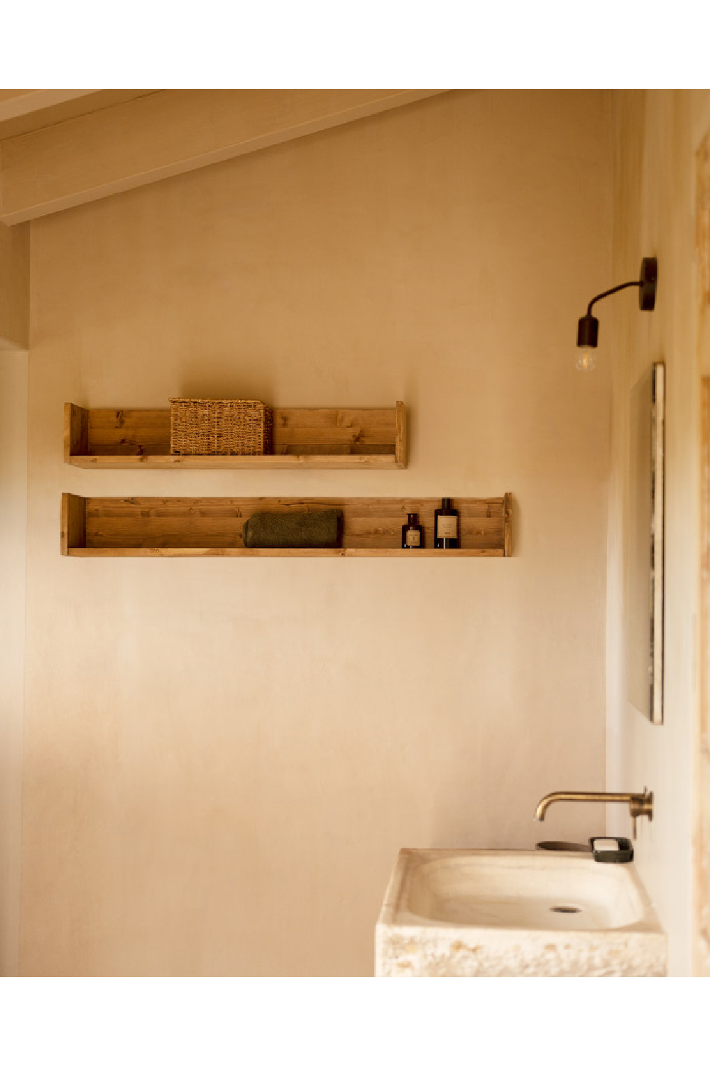 Solid Wood Wall Shelf | Decowood Ona | Oroa.com