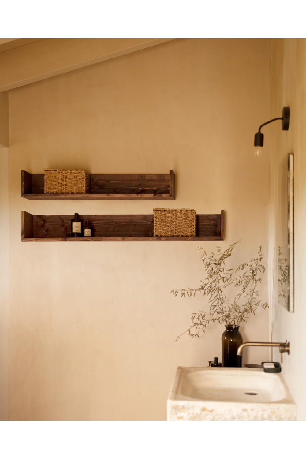 Solid Wood Wall Shelf | Decowood Ona | Oroa.com