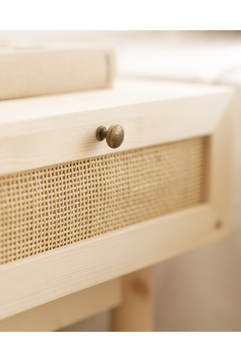 Rattan Drawer Bedside Table Set (2) | Decowood Frida | Oroa.com