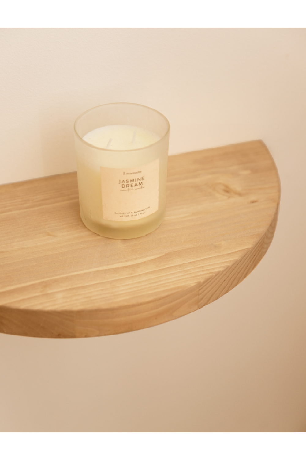 Semi-Circle Floating Bedside Tables (2) | Decowood Tokyo | Oroa.com