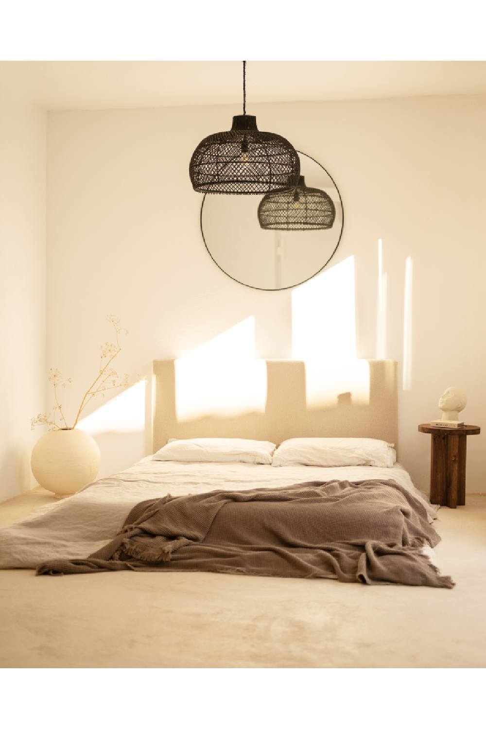 Crossed Base Wooden Side Tables (2) | Decowood Tokyo | Oroa.com