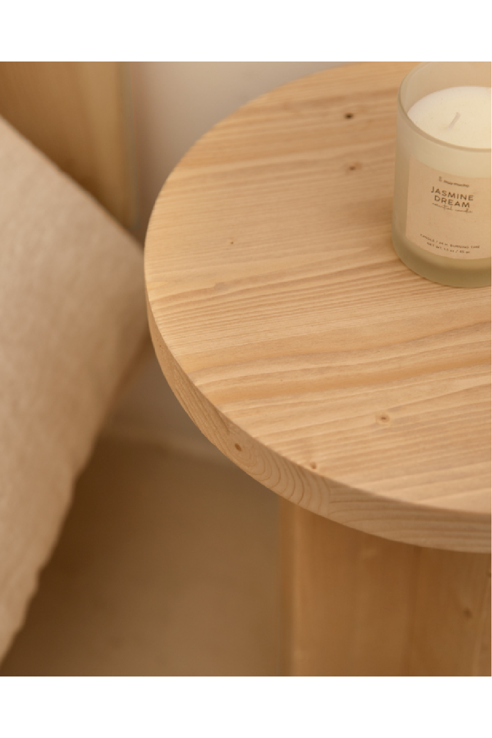 Crossed Base Wooden Side Tables (2) | Decowood Tokyo | Oroa.com