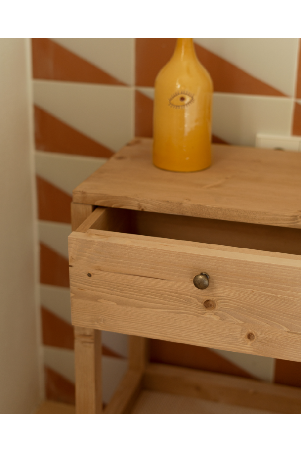 Medium Oak 1-Drawer Nightstands (2) | Decowood Lia | Oroa.com