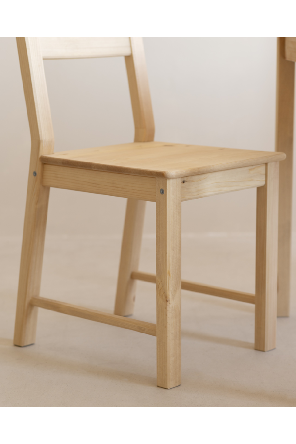 Pine Wood Dining Chair Set (2) | Decowood Lucia | Oroa.com