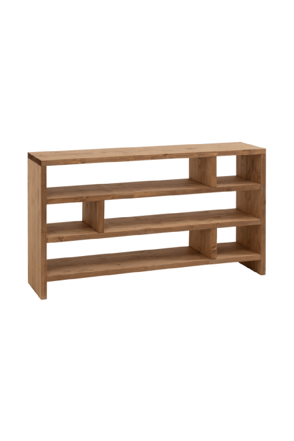 Solid Wood Low Bookshelf | Decowood Rose | OROA.com