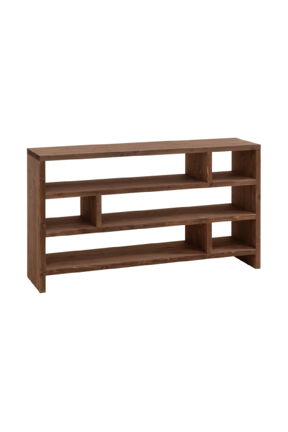 Solid Wood Low Bookshelf | Decowood Rose | OROA.com