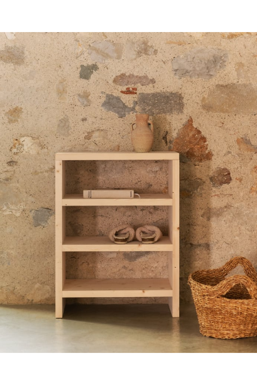 Solid Wood 3-Layer Bookcase | Oroa.com