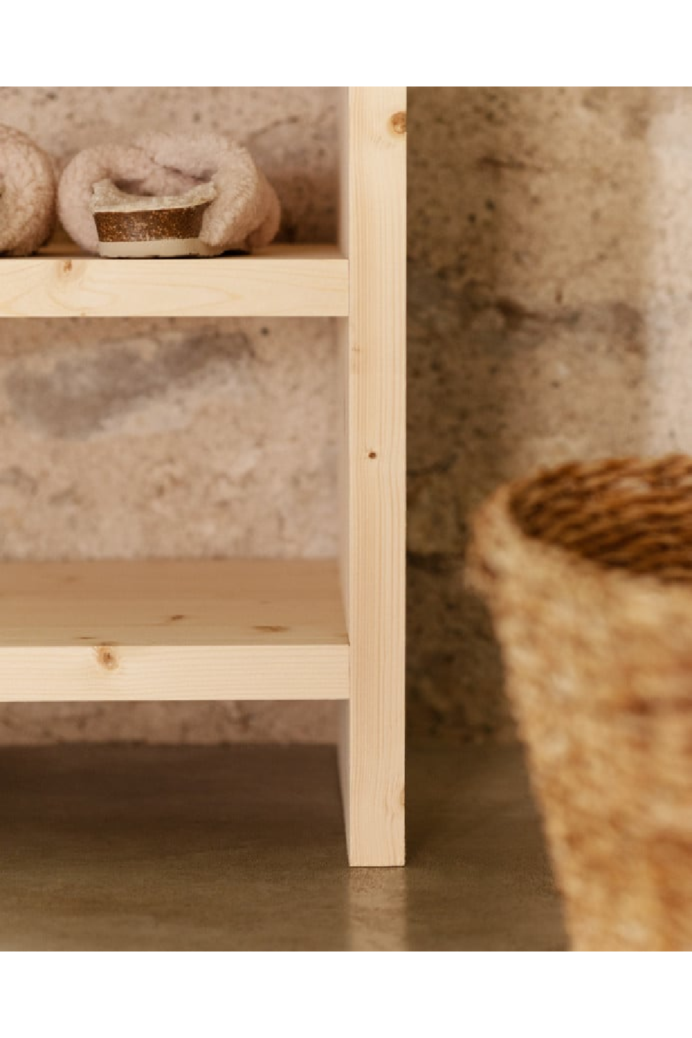 Solid Wood 3-Layer Bookcase | Decowood Rose | Oroa.com