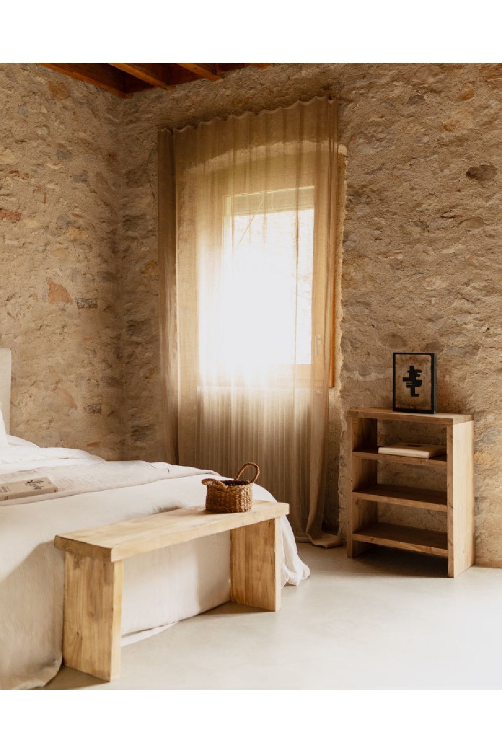 Solid Wood 3-Layer Bookcase | Decowood Rose | Oroa.com