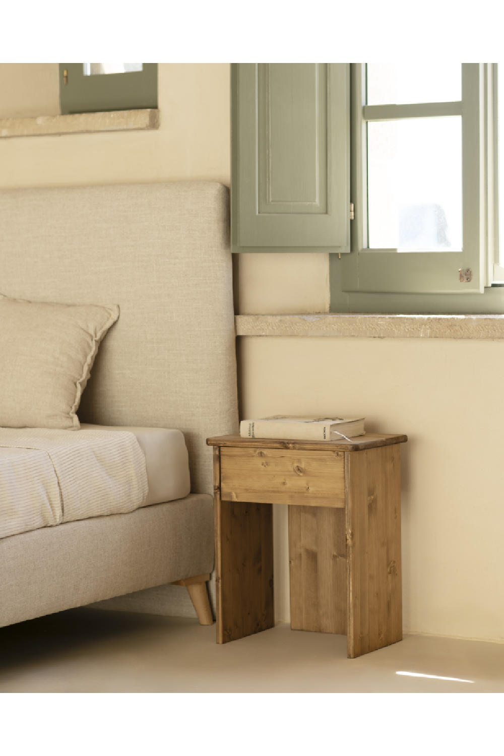 Minimalist 1-Drawer Nightstand | Decowood Sigrid | Oroa.com