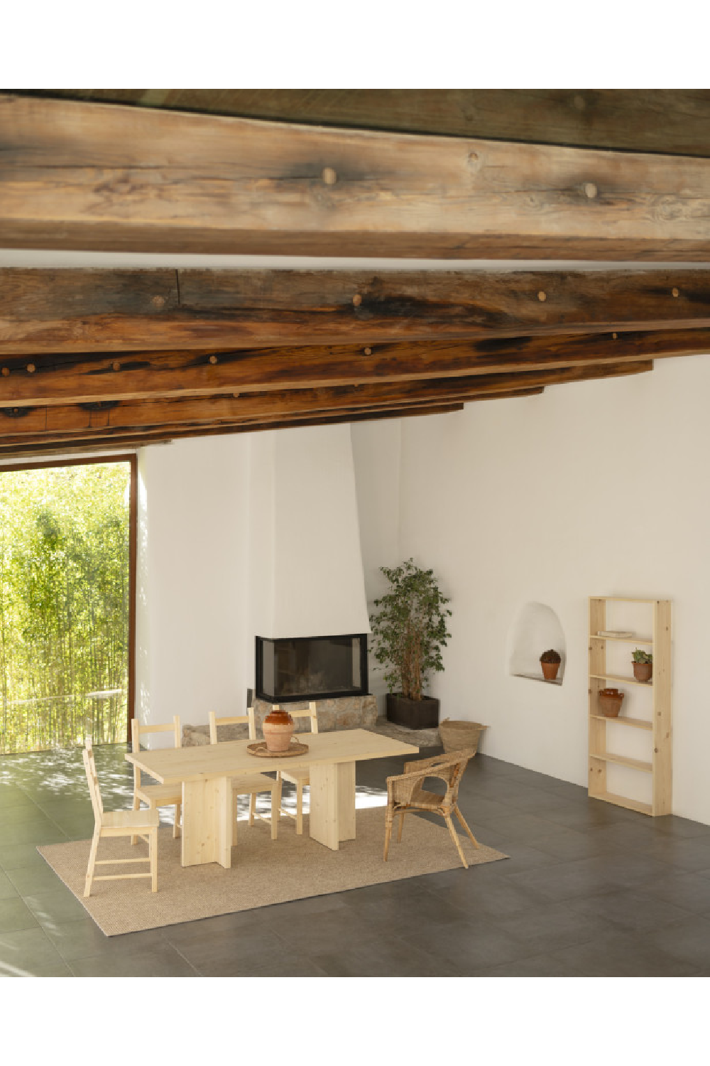 Rectangular Solid Wood Dining Table | Decowood Tena | Oroa.com