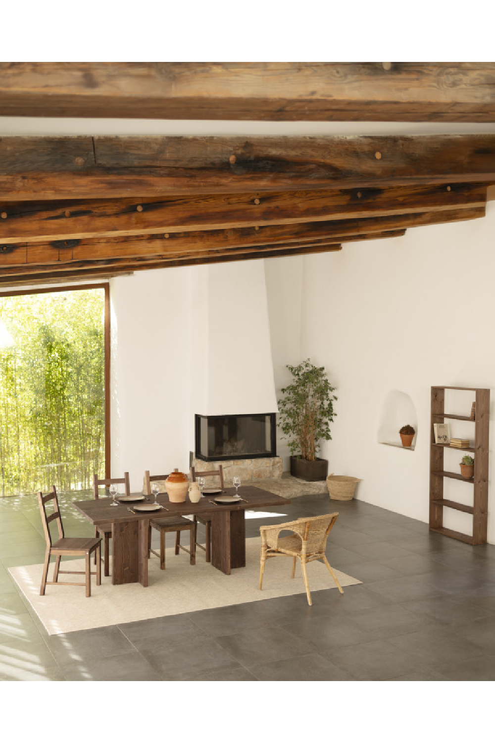 Rectangular Solid Wood Dining Table | Decowood Tena | Oroa.com