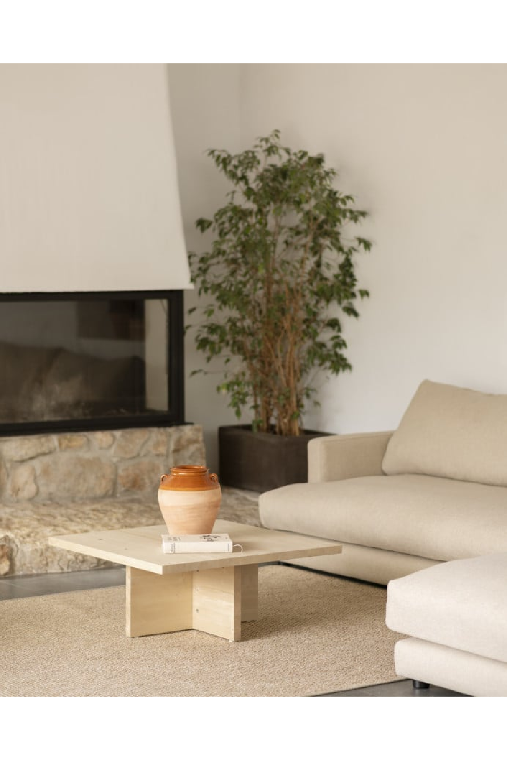 Square Solid Wood Coffee Table | Decowood Tena | Oroa.com