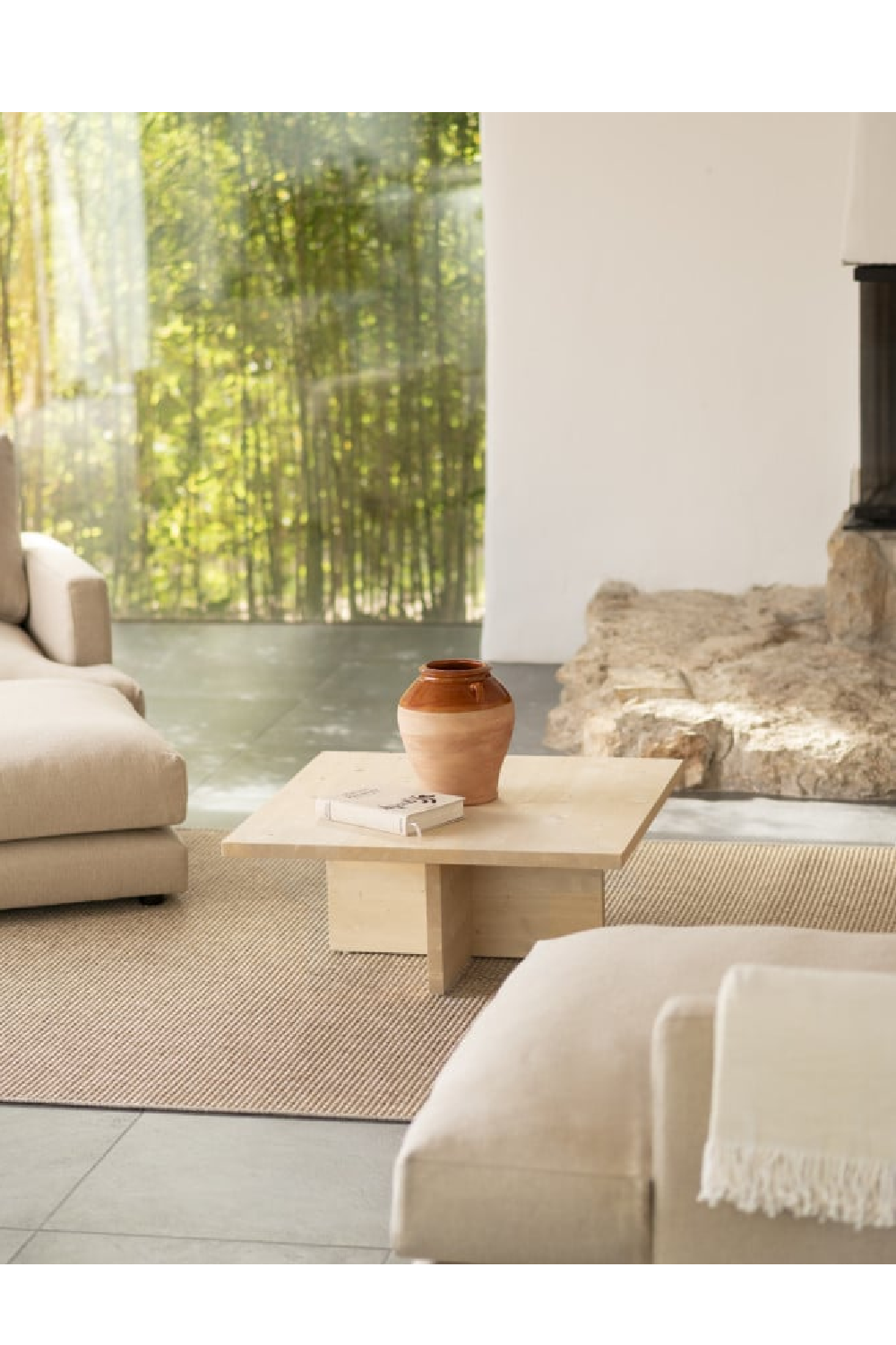 Square Solid Wood Coffee Table | Decowood Tena | Oroa.com