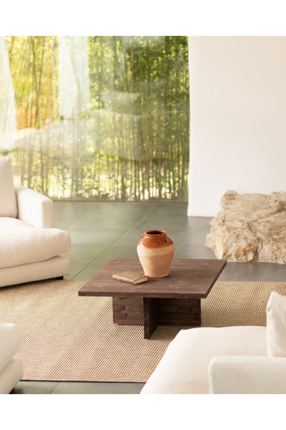 Square Solid Wood Coffee Table | Decowood Tena | Oroa.com
