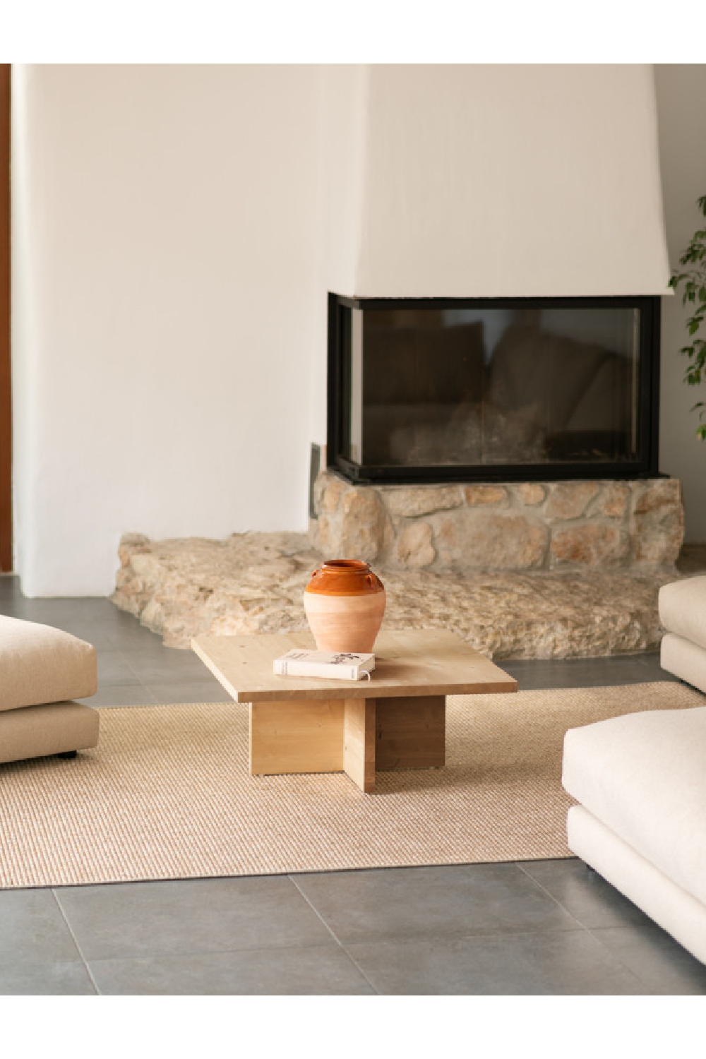 Square Solid Wood Coffee Table | Decowood Tena | Oroa.com