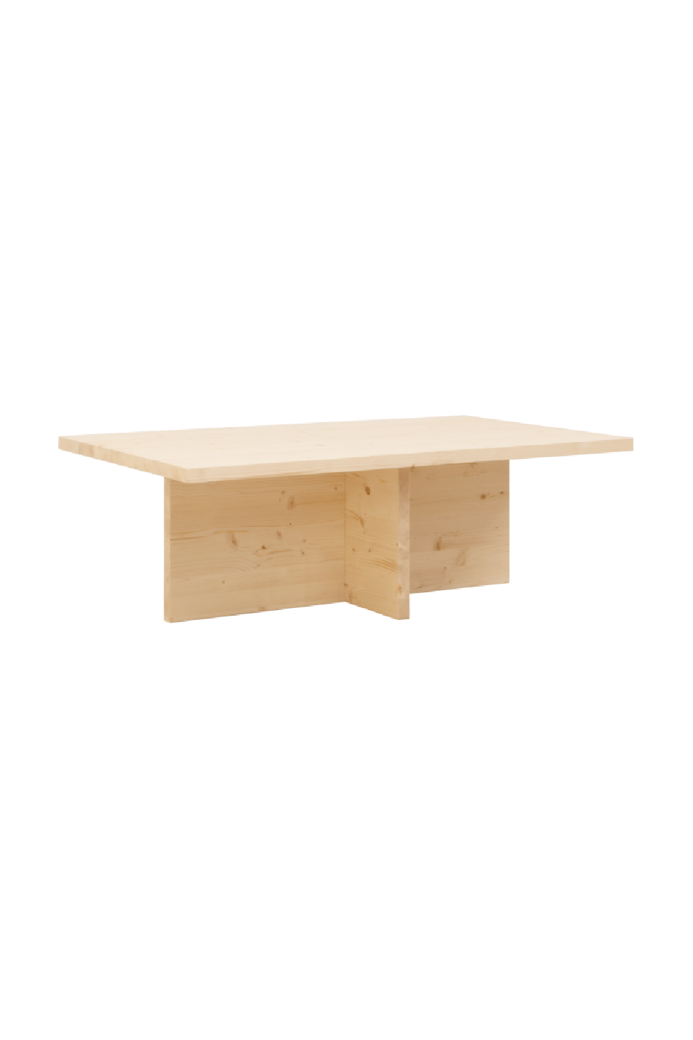 Rectangular Solid Wood Coffee Table | Decowood Tena | Oroa.com