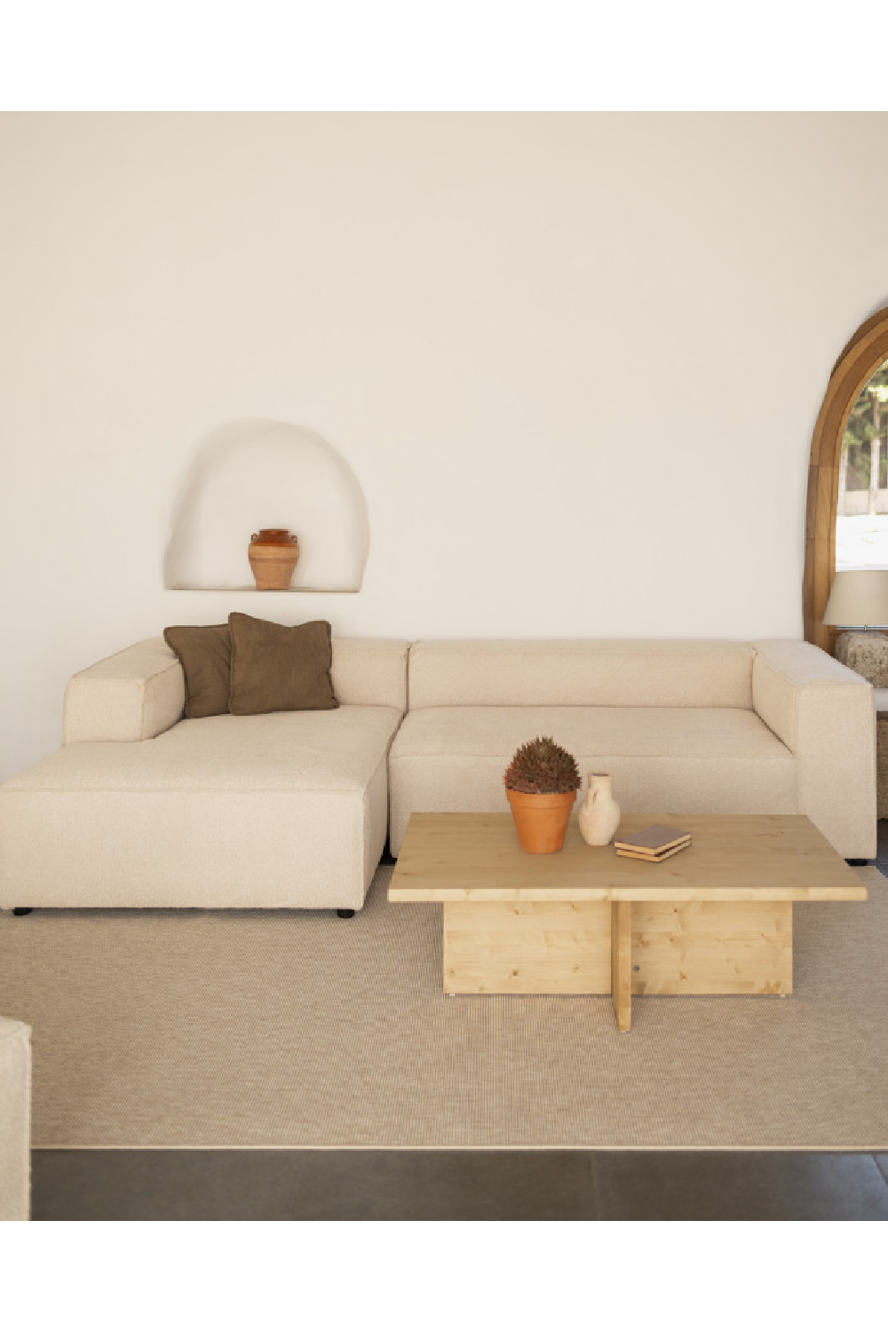 Rectangular Solid Wood Coffee Table | Decowood Tena | Oroa.com