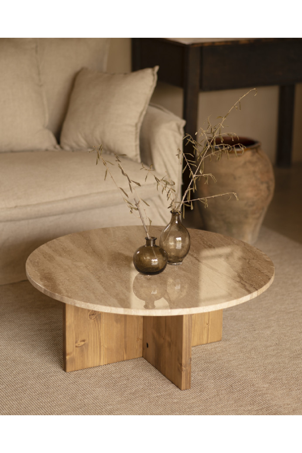 Round Marble Coffee Table | Decowood Tuscany | Oroa.com