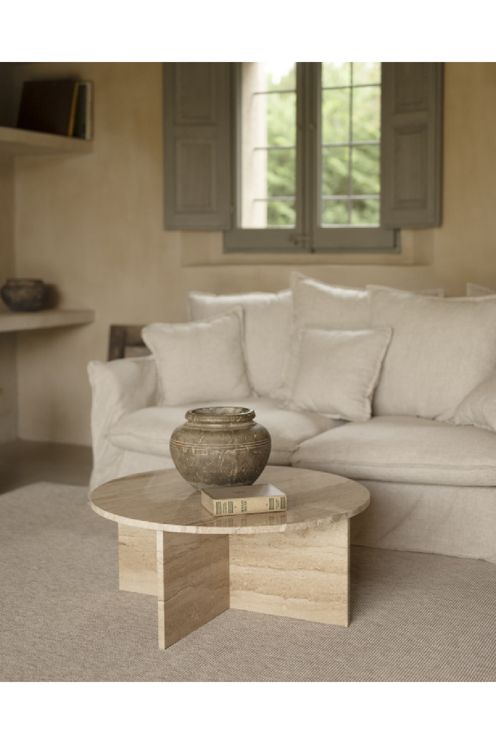 Round Marble Coffee Table | Decowood Tuscany | Oroa.com