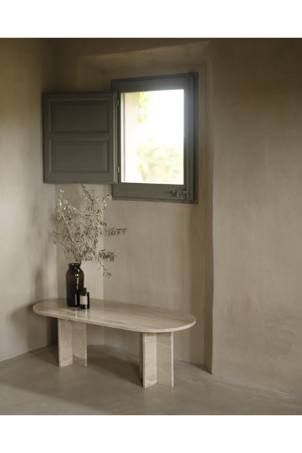 Oval Marble Coffee Table | Decowood Tuscany | Oroa.com