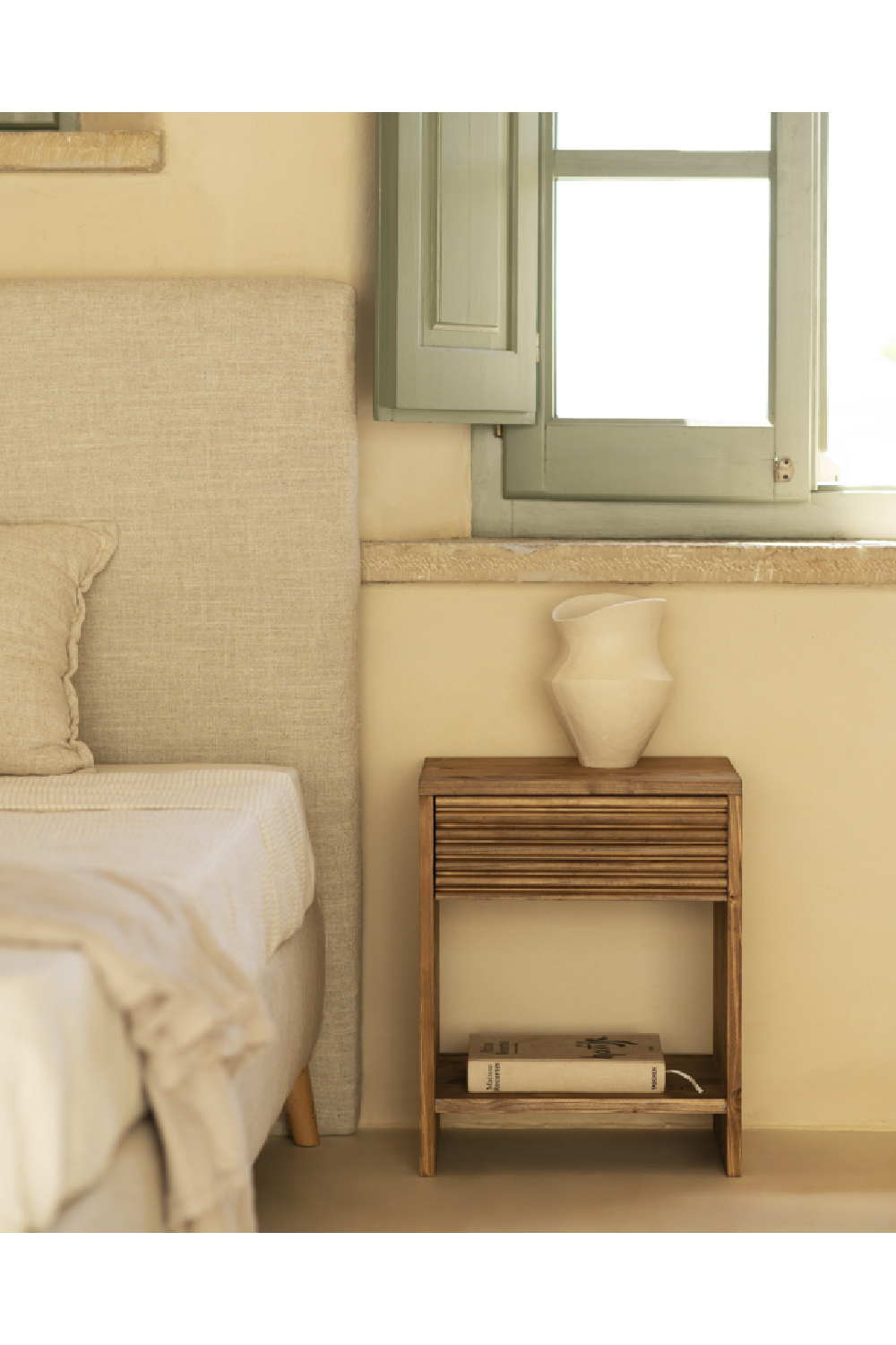 Fluted Drawer Nightstand | Decowood Ubud | OROA.com