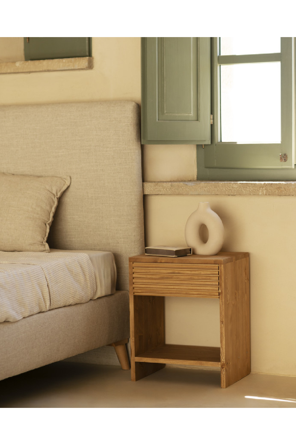 Fluted Drawer Nightstand | Decowood Ubud | OROA.com