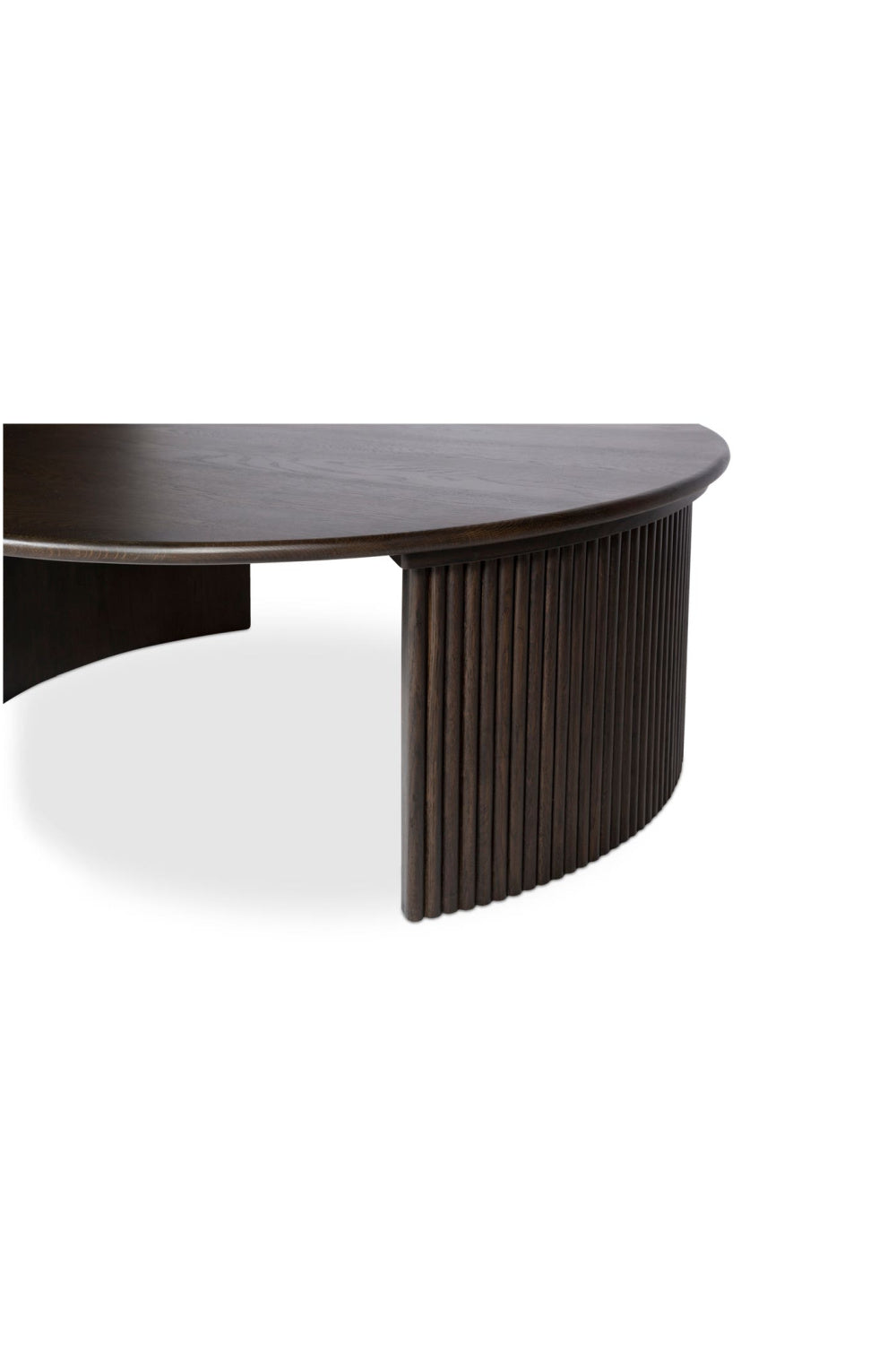 Modern European furniture - Oak Fluted Base Coffee Table - www.oroa.com