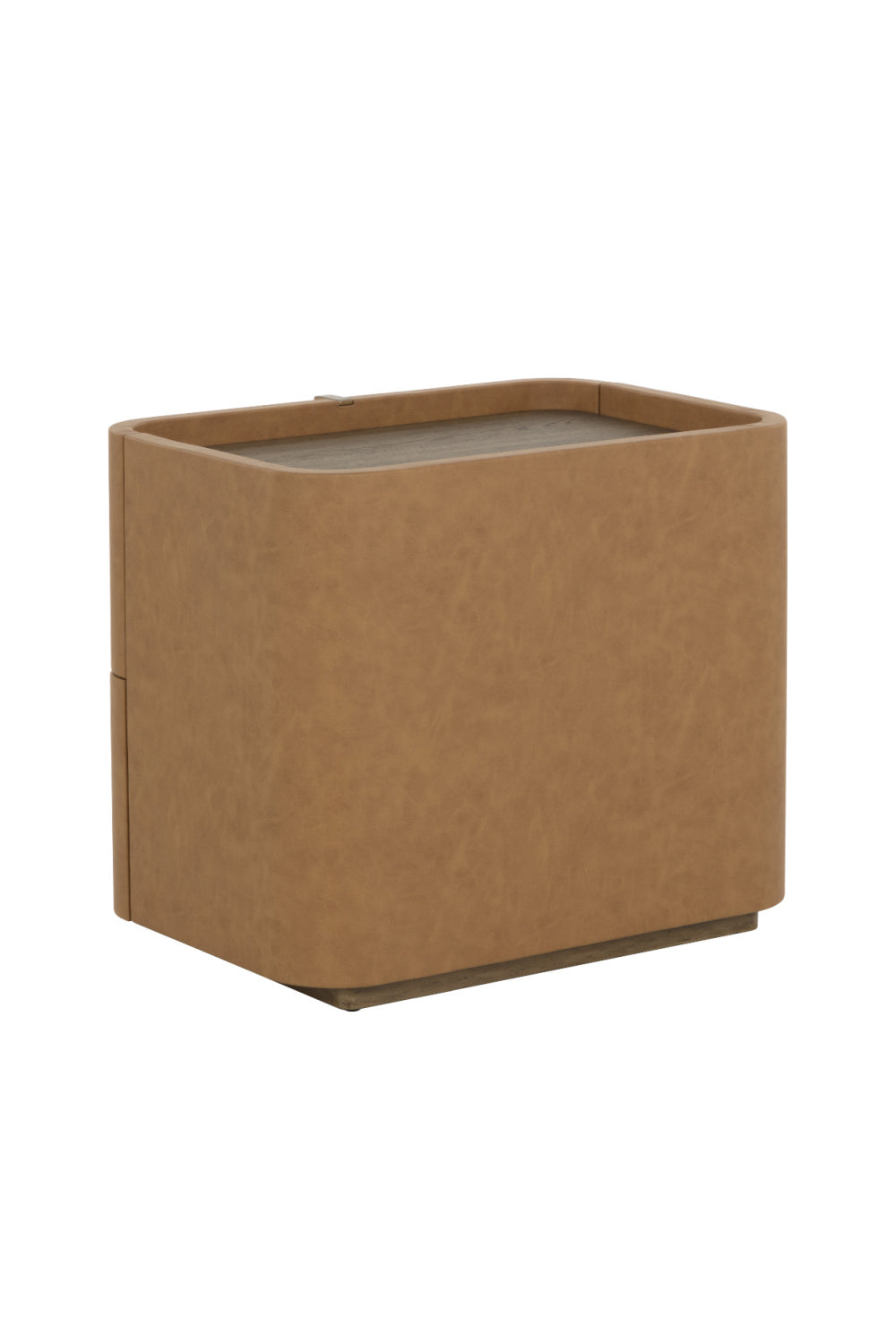 Leather-Look 2-Drawer Nightstand | Splendido Jamille | Oroa.com