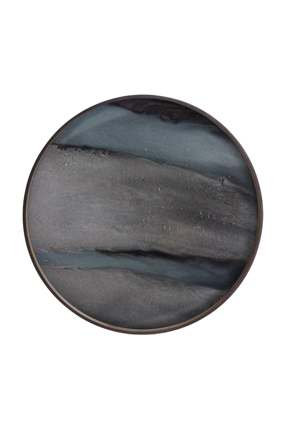 Hand-painted Glass Round Tray | Ethnicraft Organic | Oroa.com