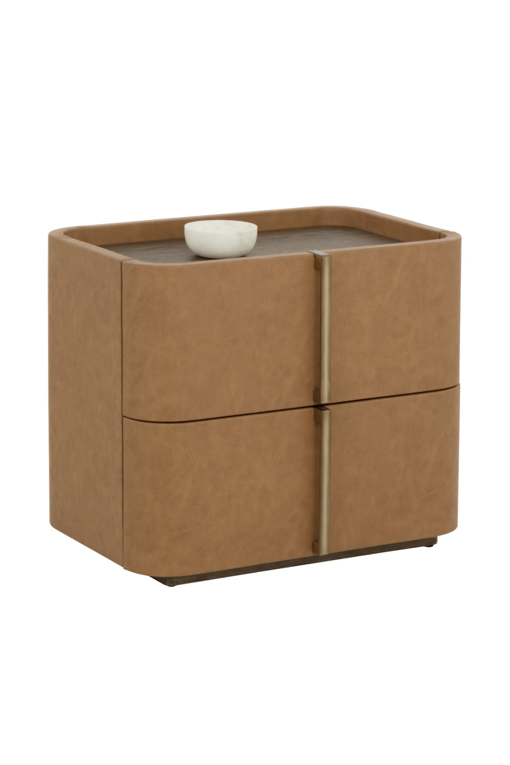 Leather-Look 2-Drawer Nightstand by Splendido Jamille, alternate view 18