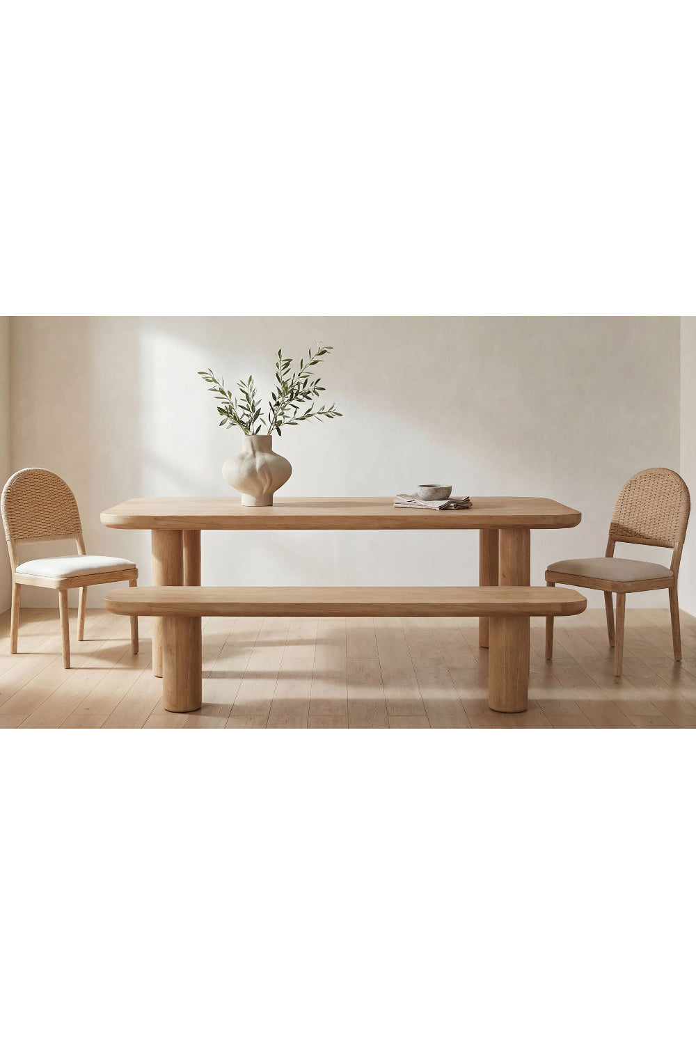 Modern European furniture - Scandinavian Style Oak Dining Bench - www.oroa.com
