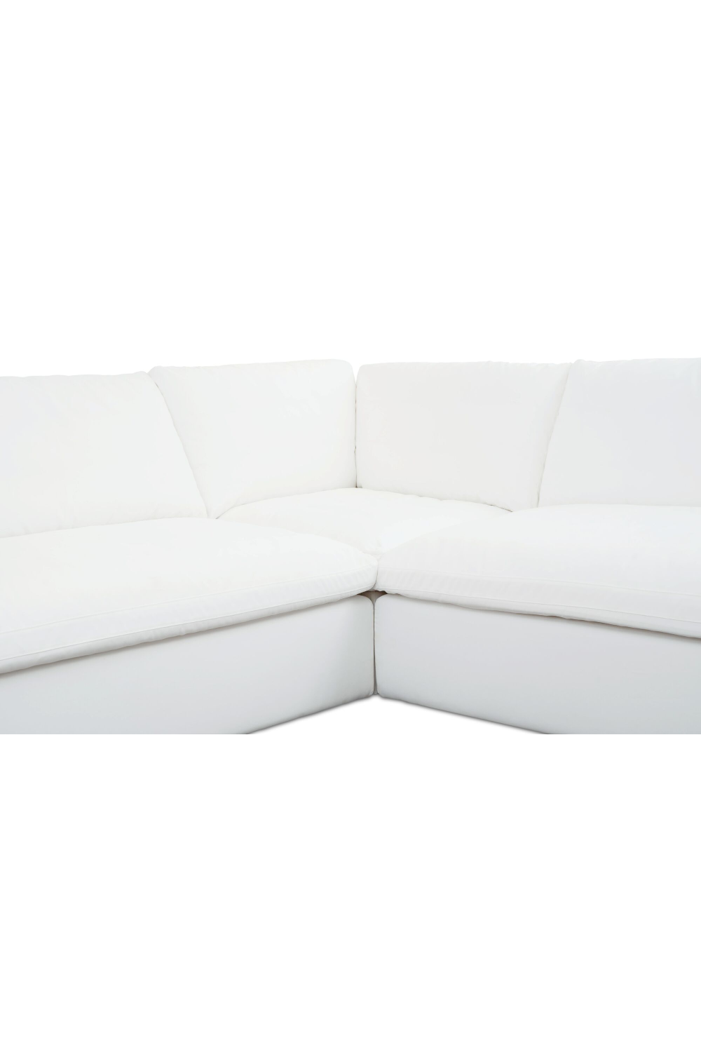 3-Piece White Outdoor Modular Sofa | Novi Living Miles | Oroa.com