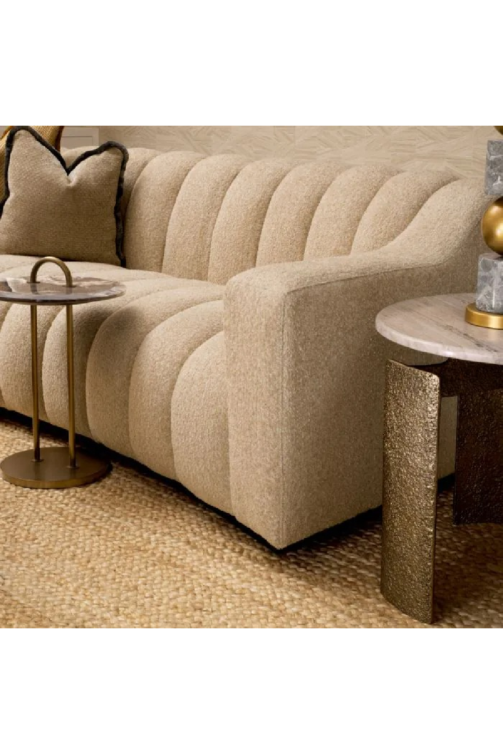 Channeled Bouclé Sofa S | Eichholtz Kelly | Oroa.com