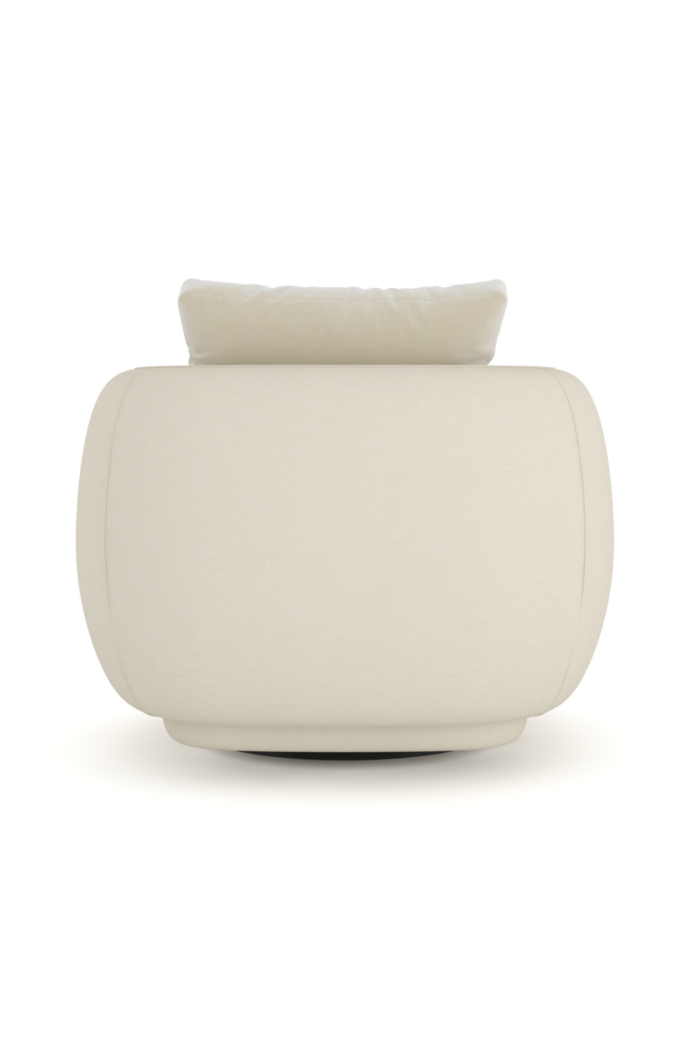 Ivory Linen Swivel Chair | Caracole Lumi | Oroa.com
