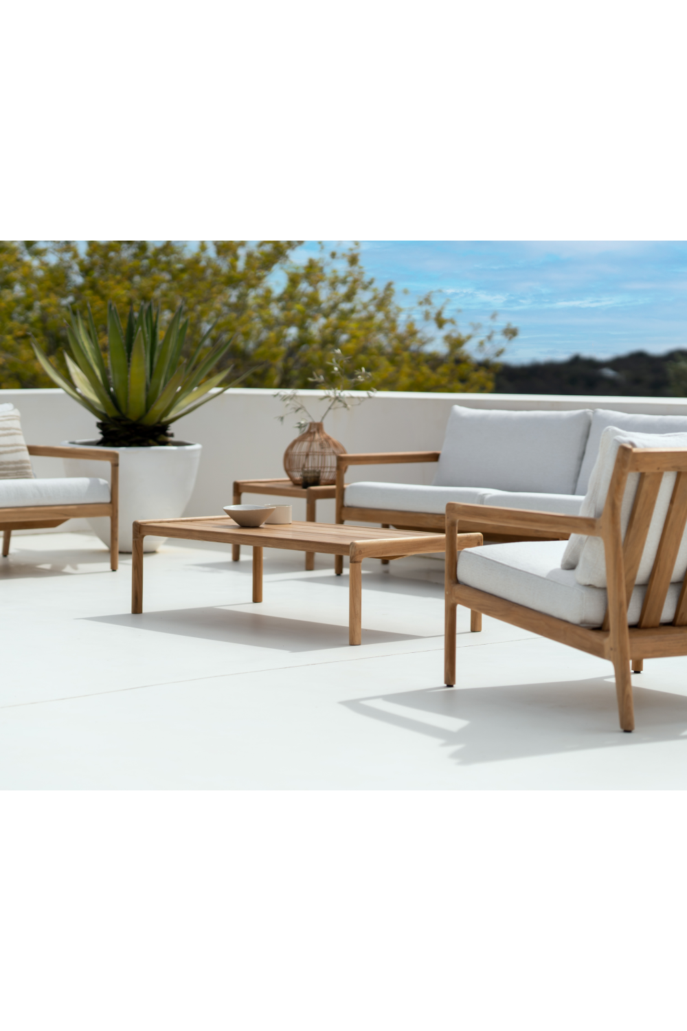 Teak 3+ Seater Outdoor Sofa – Jack – teak finish alternate view 17