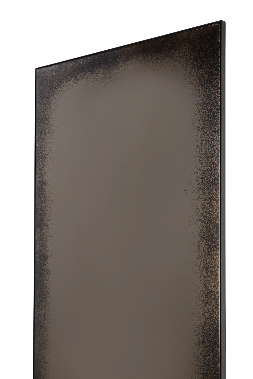 Rectangular Wall Mirror – material finish angled view