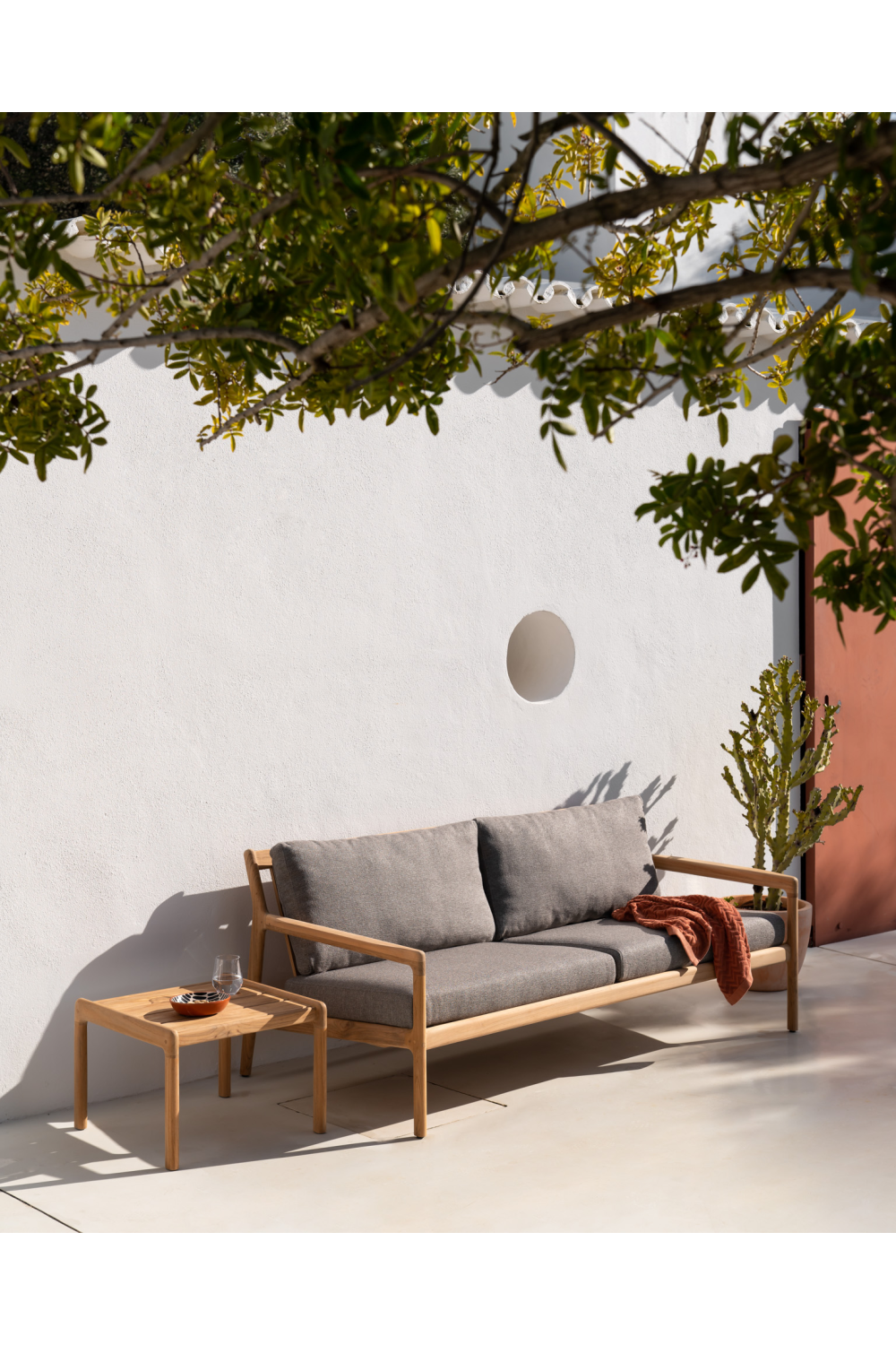 Teak Framed Outdoor Sofa – Jack – teak finish alternate view 18