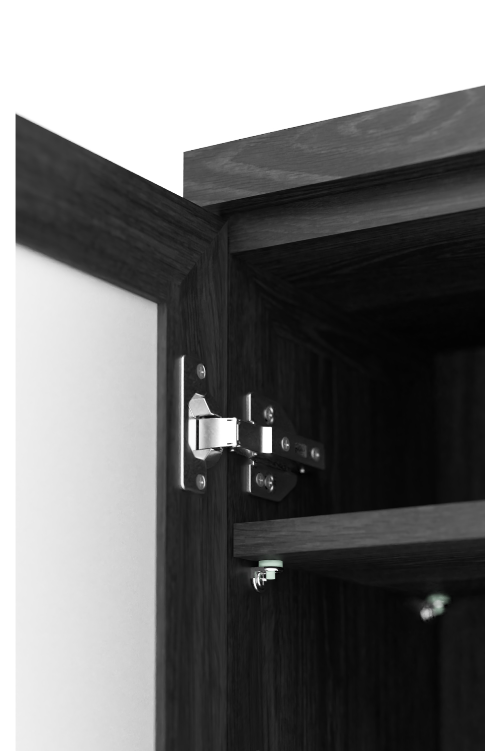 Oak Bathroom Cabinet with Ribbed Glass | Wireworks Tallboy Mezza | Oroa.com