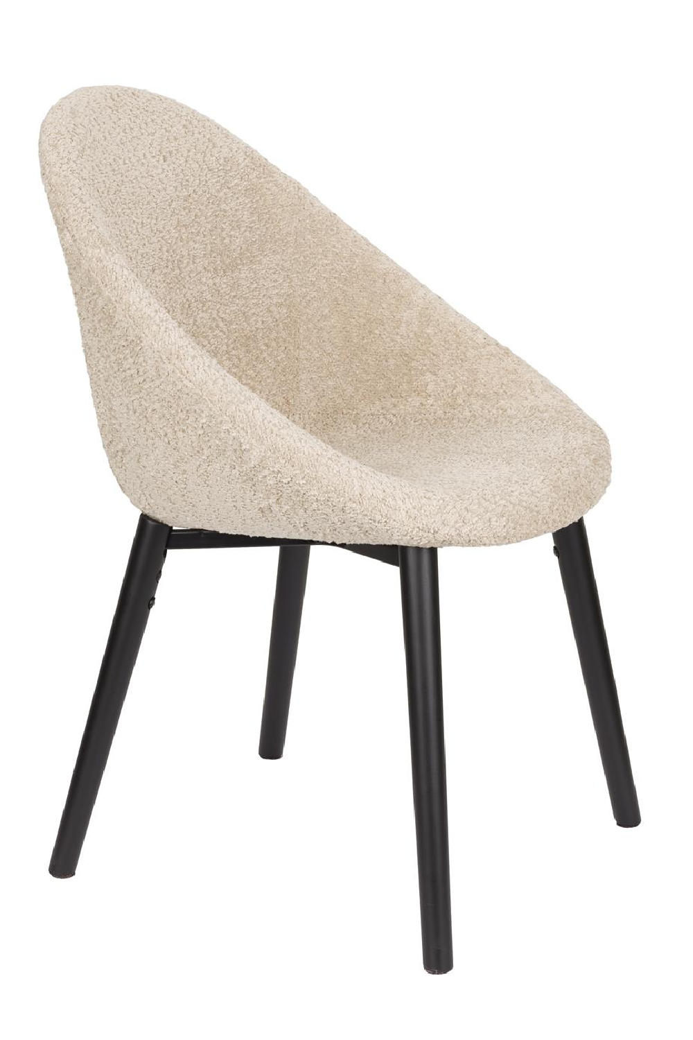 Bouclé Tub Dining Chairs (2) | Dutchbone Fenna | OROA.com