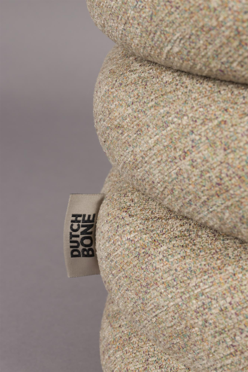 Bouclé Upholstered Stool | Dutchbone Fern | OROA.com