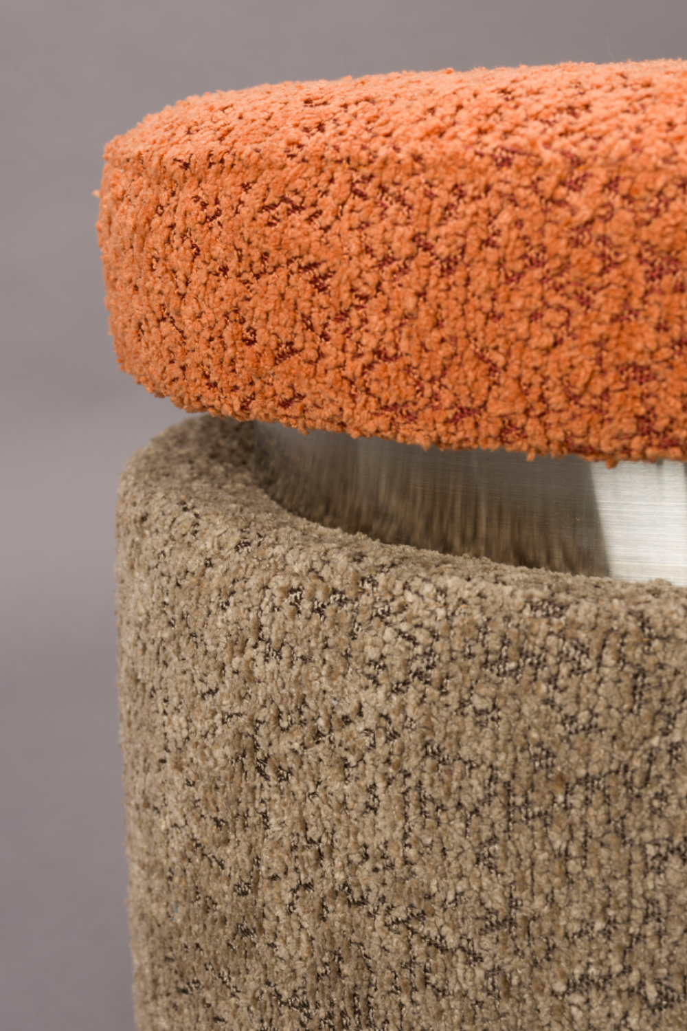 Two-Toned Boucle Stool | Dutchbone Sen | Oroa.com