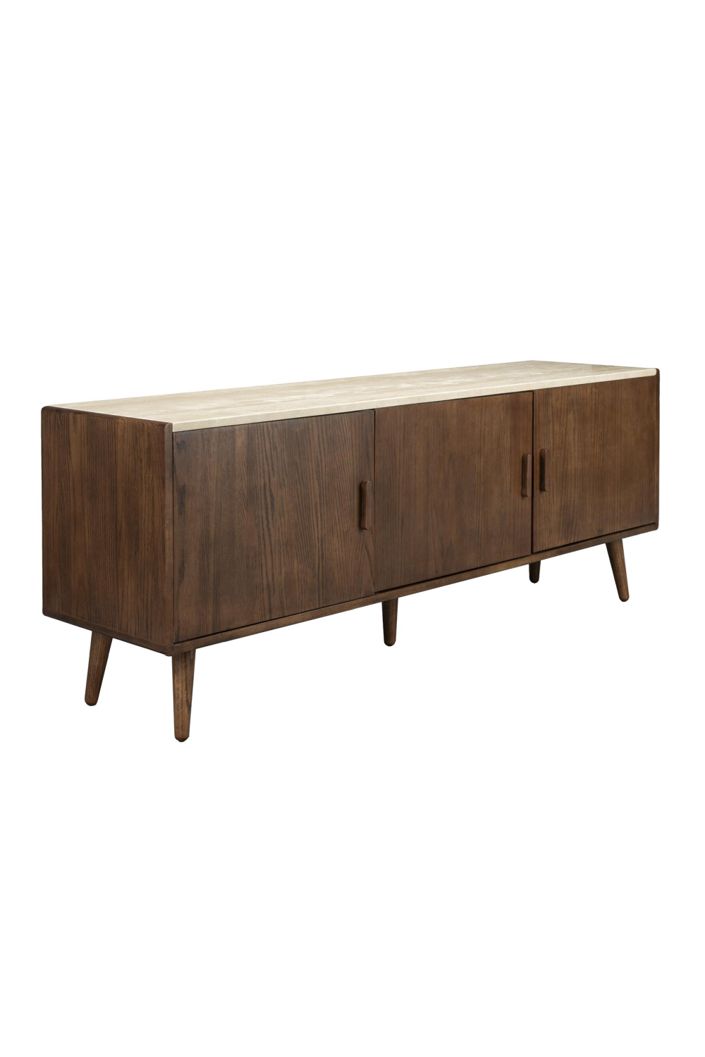Travertine Top 3-Door Sideboard | Dutchbone Arda | OROA.com