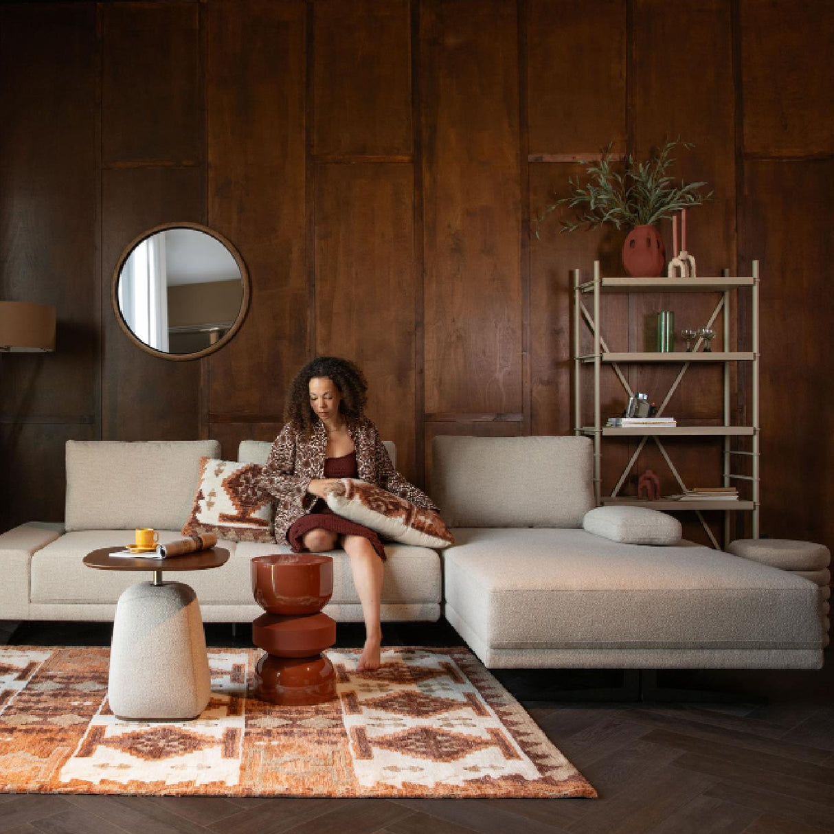 Beige Iron Shelf | Oroa.com