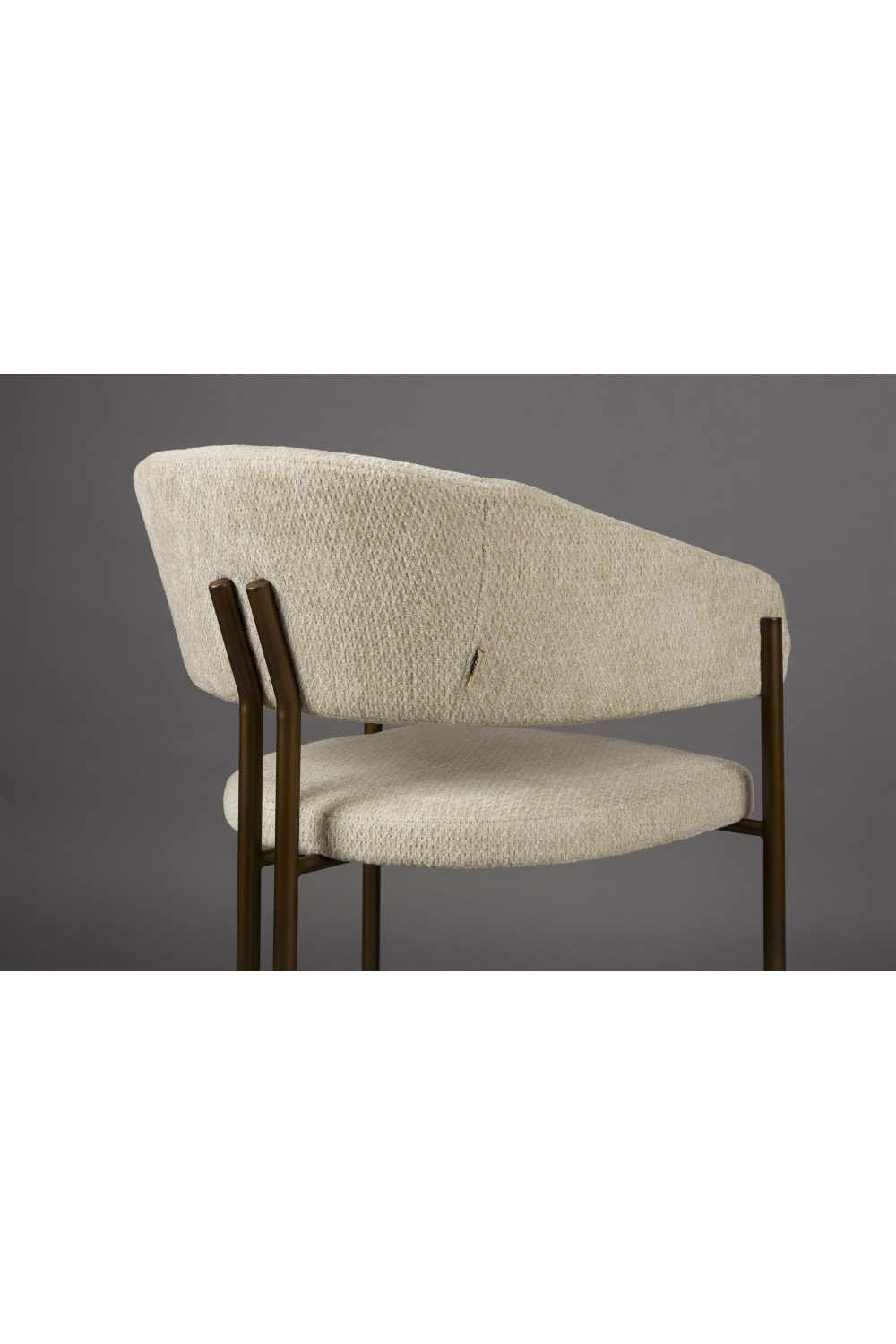 Bouclé Curved Dining Chairs (2) | Dutchbone Naida| OROA.com