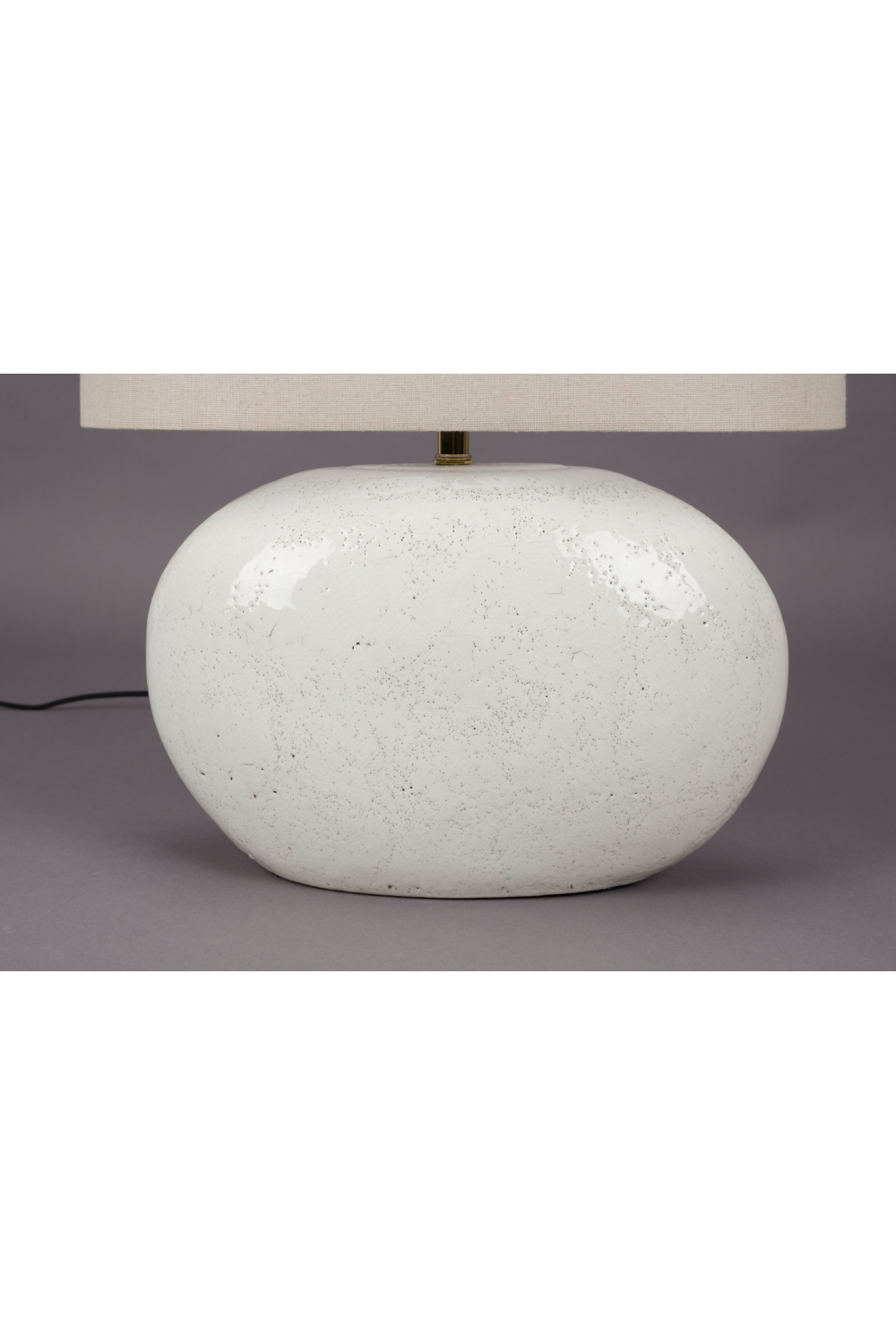 White Ceramic Table Lamp | Dutchbone Hailey | Oroatrade.com