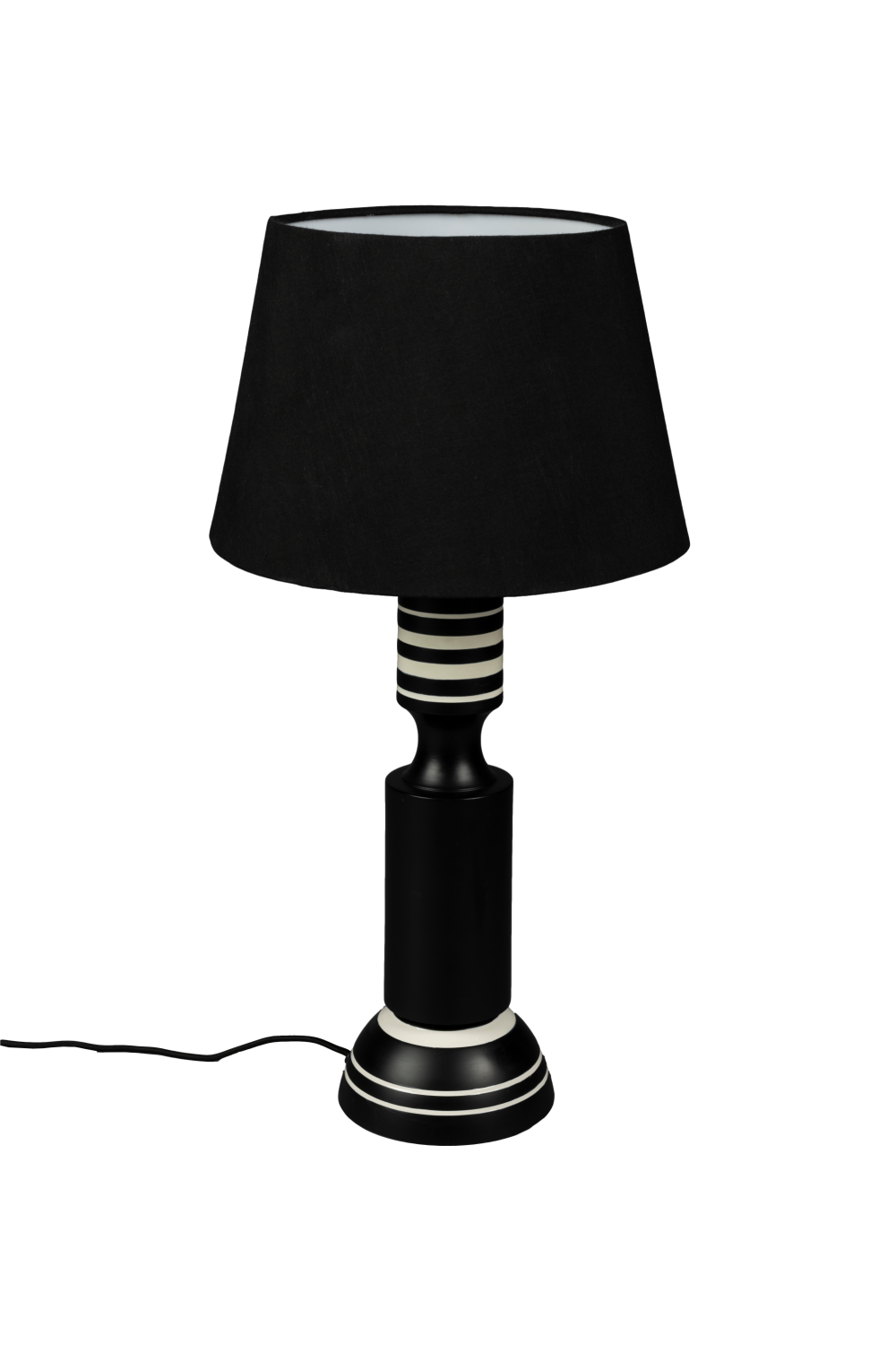 Black Linen Table Lamp | Dutchbone Virgil | Oroa.com