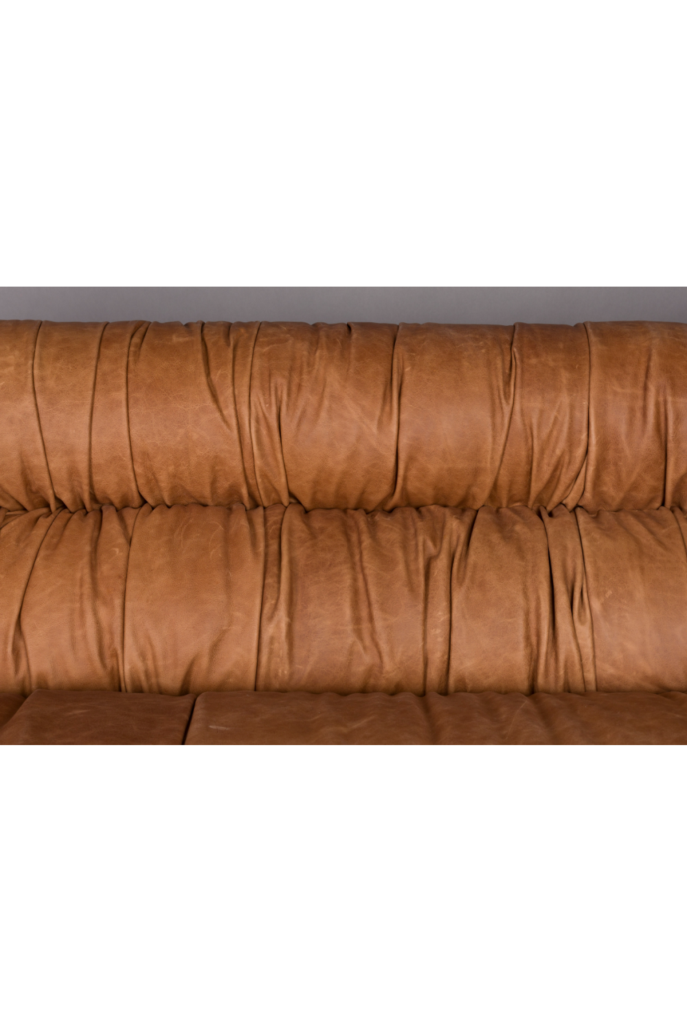 Leather Pleated Sofa | Dutchbone Douglas | Oroa.com