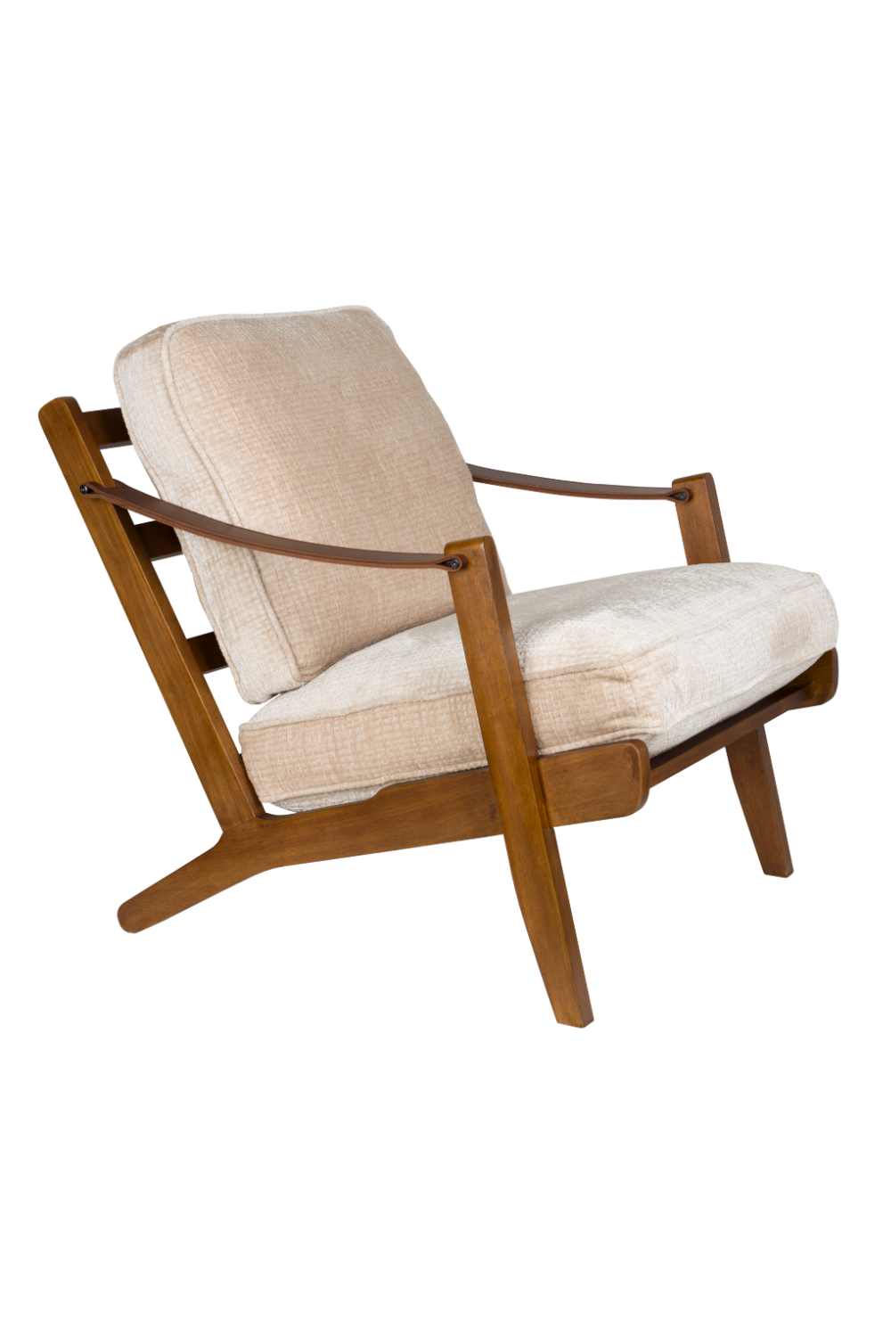 Leather Armed Lounge Chair | Dutchbone Washington | OROA.com